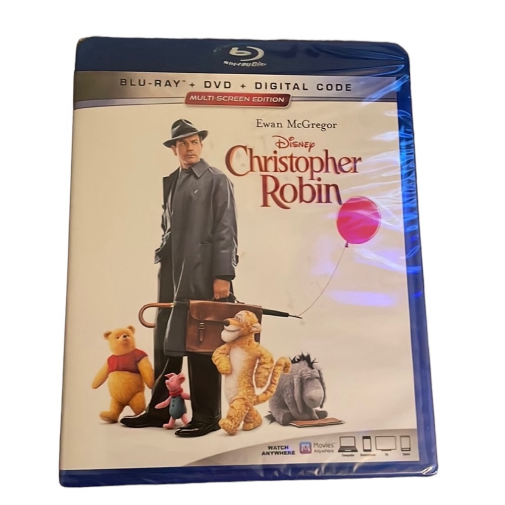 DISNEY Christopher Robin (Blu-Ray + Dvd + Digital) NEW